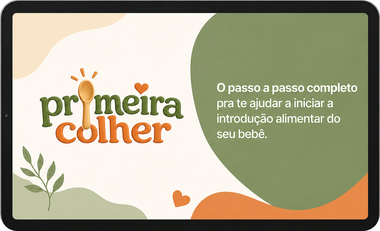 Mockup do E-book Primeira Colher